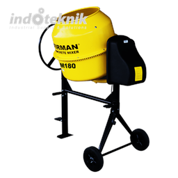 FIRMAN CONCRETE MIXER / MESIN MOLEN PENGADUK SEMEN FCM180 (1.1HP/2980 RPM)