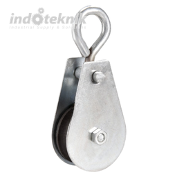 Powertec Mini Pulley Katrol Kerekan 100kg 12mm - 1 Sheave