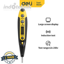 Deli Digital Test Pen / Tespen Digital 12-250 VAC / DC 14 cm DL8005 (12 PCS)