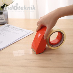 DELI PACKING TAPE DISPENSER TEMPAT LAKBAN / PEMOTONG LAKBAN MUDAH E801 (1 PCS)