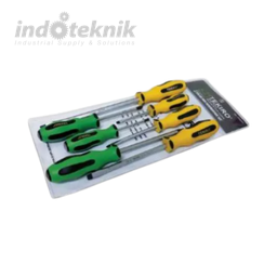 TEKIRO TPR GO THRU Screwdriver Obeng Ketok Tembus TPR Set 7 PCS
