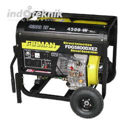 FIRMAN DIESEL GENSET GENERATOR FDG5800DXE2 (1 PH/5000W/220V)