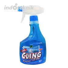 Cling Pembersih Kaca Biru Ocean Fresh Botol 440 ml