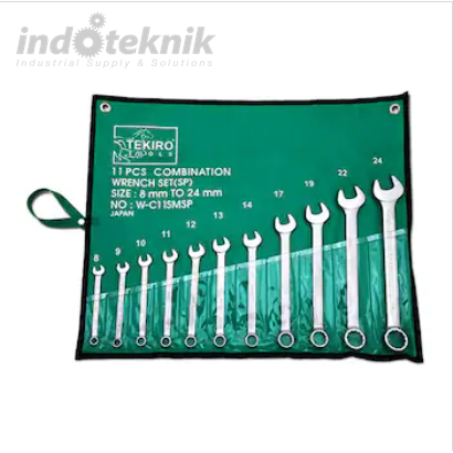 TEKIRO Combination Wrench Set - Sunk Panel Kunci Ring Pas Set Sunk Panel 11 pcs (8-24mm)