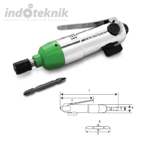 Tekiro Air Impact Screwdriver Alat Pembuka Skrup Tenaga Angin 1 4 inch Indoteknik