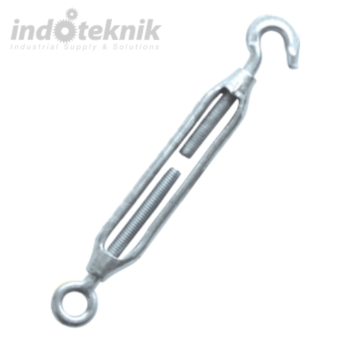 Powertec Turnbuckle / Jarum Keras Galv Hook & Eye M24 Span Skrup