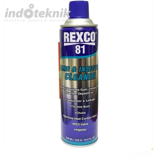 Rexco 81 Carb & Injector Cleaner Pembersih Karburator & Injektor 500 ML / 425 G / 10.1 fl OZ