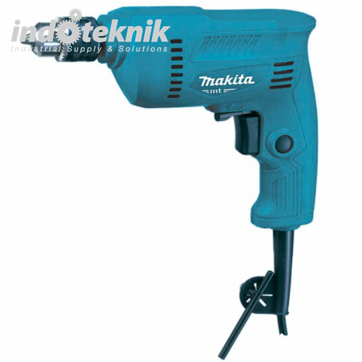 Makita M Series Mesin Bor Tangan / Rotary Drill 10 mm (3/8 Inch) 350 W Variable Speed Reversing Drill with Keyed Chuck M0600B