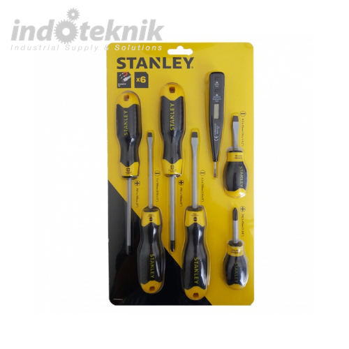 STANLEY CUSHION GRIP SCREWDRIVER SET 6PCS WITH BONUS