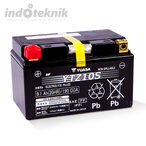 Yuasa MF(Maintenance Free) Aki Motor YTZ10-S (9 Ah/12 V