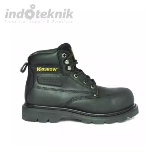 KRISBOW SAFETY SHOES VULCAN 6IN (40/6.5) BRN