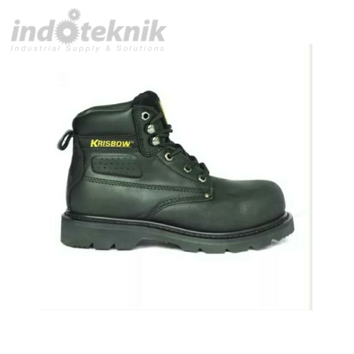 KRISBOW SAFETY SHOES VULCAN 6IN (44/10) BLK