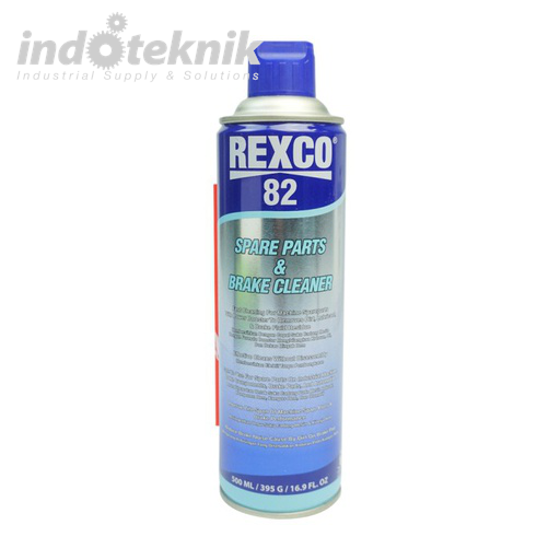 REXCO 82 SPARE PART & BRAKE CLEANER 500 ML/ 395 G/ 16.9 FL OZ