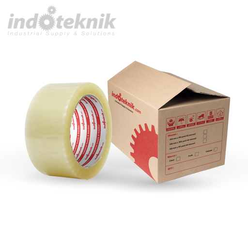 Indoteknik Lakban OPP Tape 45 mm x 90 Yard 45 Micron