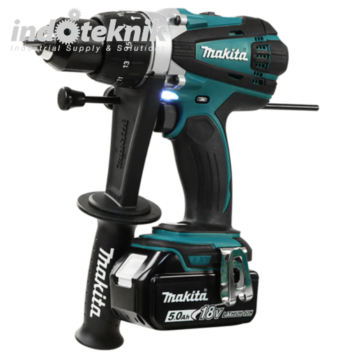 Makita Cordless Hammer Drive Drill DHP 458 RTE Indoteknik